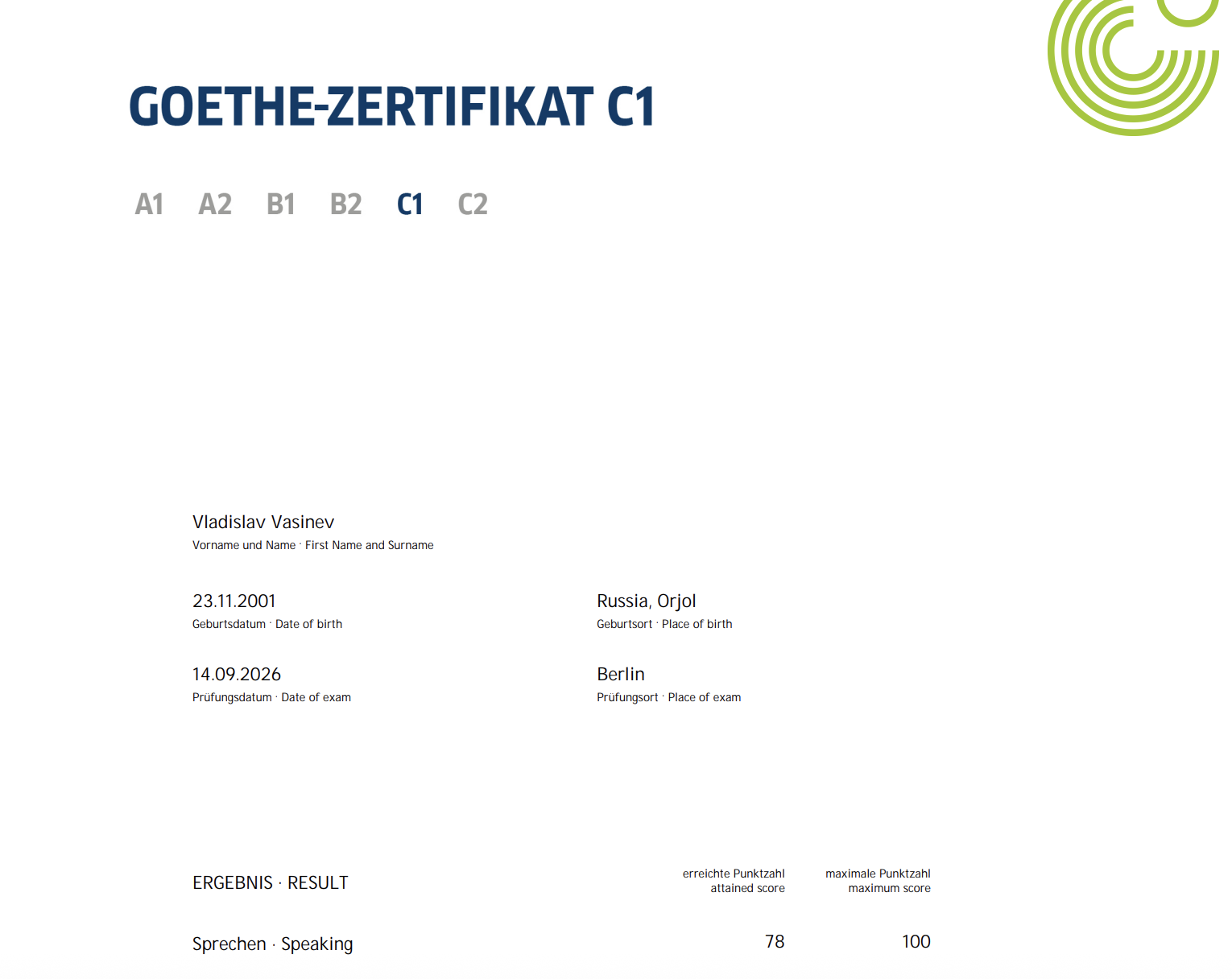 goethe_B1 Sprechen
